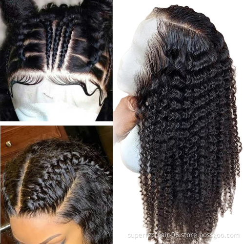 Hd full lace human hair wigs hd transparent swiss lace wig raw hair